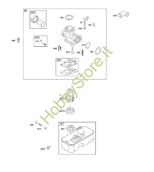 E - Carburatore, alimentazione carburante B&S - 10 €¦ 10T502-1111-B1 brand Stihl